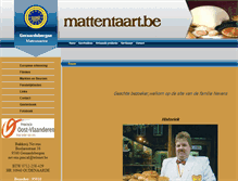 Tablet Screenshot of mattentaart.be